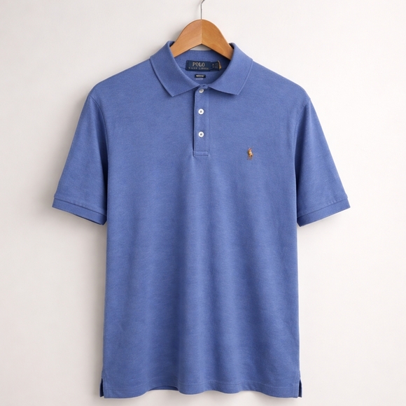 Polo Ralph Lauren Classic Fit Polo Shirt Mens XL Blue 100% Cotton - Picture 2 of 10